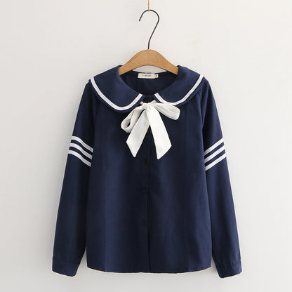 Sweet Bow Tie Blouse for Women