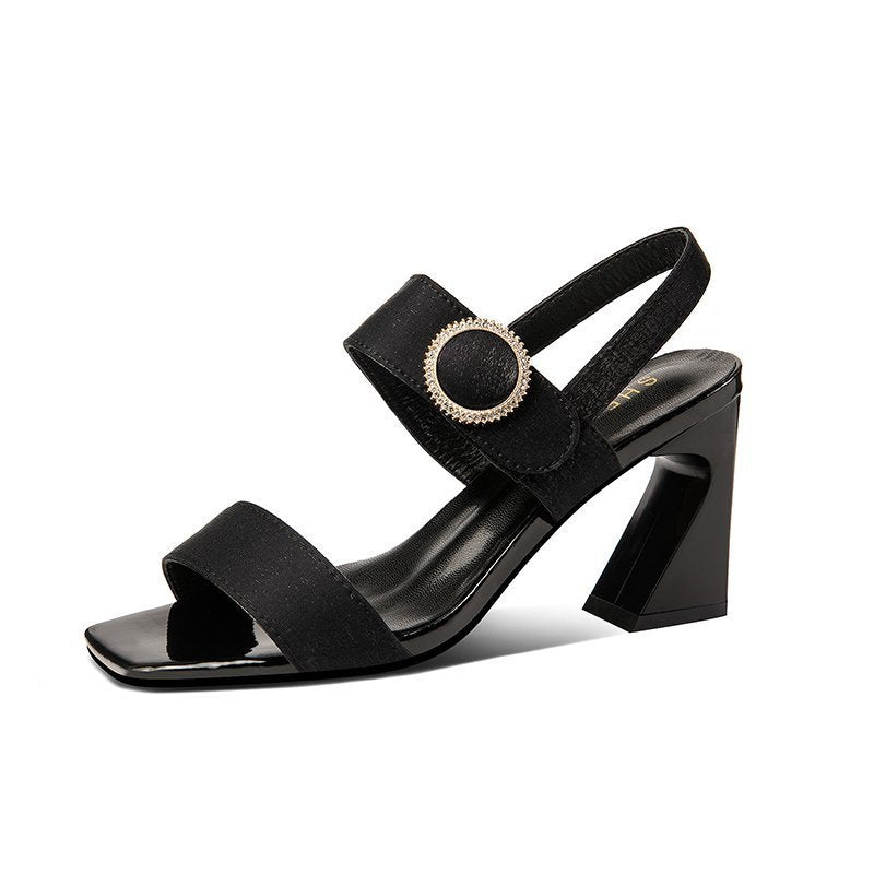 Chic Buckle Heels