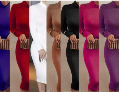 Autumn Winter Bandage Dress & Long Sleeve Nightclub Dress