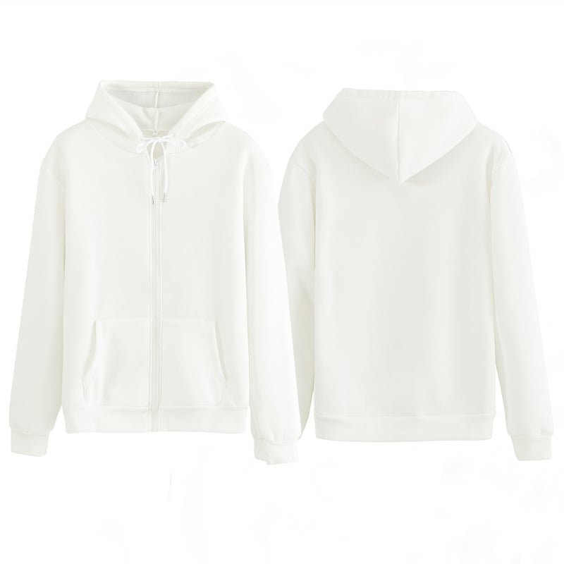 Velvet Thick Zipper Hooded Sweater
